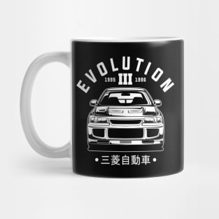 Lancer Evolution 3 (White Print) Mug